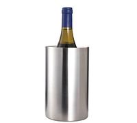 BarCraft Enfriador aislado para una botella de vino, acero inoxidable, 12 x 12 x 19 cm