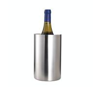 BarCraft Enfriador aislado para una botella de vino, acero inoxidable, 12 x 12 x 19 cm