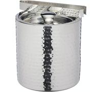 BarCraft Hielera con pinzas plateadas de acero inoxidable