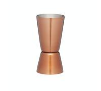 BarCraft Jigger Doble para Cócteles y Medida de Licores, de Acero Inoxidable con Acabado de Cobre, Medidas de 25ml y 50ml