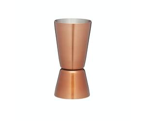 Barcraft jigger doble para cócteles y medida de licores, de acero ino
