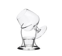 BarCraft Juego de Regalo de Vaso de Brandy y Calentador, Vaso de 350ml, Soporte para Velas de té y Soporte de Metal, Juego de 3 Piezas
