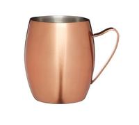 BarCraft Taza de Acero Inoxidable con Acabado en Cobre para Cóctel Moscow Mule, 370 ml