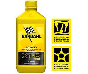 BarDahl 4T Aceite Sintético para Motos, Buena Lubricación para el Motor XT4S C60 10W50 Moto, para Racing, Hypersport, Sport-Tourer y Off-Road - 1 L