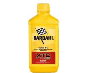 Bardahl - Aceite de Motor XTC C60 10W-50 Off-Road para Moto de 4 Tiempos, contrarresta la formación de depósitos, garantizando la máxima Limpieza del Motor, 100% sintético, 20 x 1 litro
