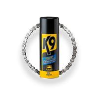 Bardahl K9 Lubricante superior para cadena de moto de carretera-pista, spray para cadena de moto y cadena de bicicleta, Lubrica y protege, anti óxido y corrosión, actúa en profundidad, Chain Lube, 400