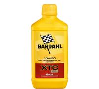 Bardahl - XTC C60 10W50 - Aceite para motos con motor de 4 tiempos, con o sin embrague húmedo, un litro