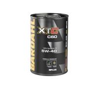 Bardahl - XTC C60 SAE 5W-40 - Aceite de motor para coche, lubricante para motores gasolina o diésel, Fomula 100% sintético, antifricción y antidesgaste, 1 litro