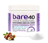 BARE 40 PRO, 40% gel de urea con 2% de ácido salicílico, ácido hialurónico, aceite de árbol de té, extracto de aloe vera, cuentas de jojoba, removedor de callos de 118 g y removedor de maíz, hidrata y