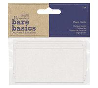 Bare Basics Tarjetas de Lugar, Blanco