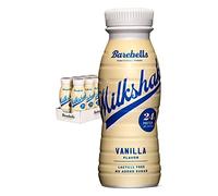 Barebells Milkshake - Batido de Proteínas 24g por Batido, Sin Lactosa, Sin Gluten, Sin Azúcares Añadidos, Sabor Vainilla - Pack de 8 x 330ml