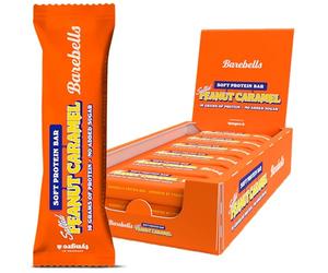 Barebells - Soft Barritas Proteína - 16g Protein x Bar - Baja en azúcar - Baja en Calorías - Sin Aceite de Palma - Salted Peanut Caramel (12 Barritas x 55g)