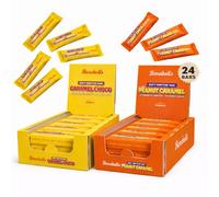 Barebells Soft Protein Bar Mix - 24 Pack - High Protein (20g) - Low Sugar - Salted Peanut Caramel & Caramel Choco (24 x 55g)