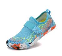 Barefoot Bambino Bambina Antiscivolo Scarpe Multisport Per Spiaggia/Running/Allenamento/Corsa/Trekking/Palestra/Scoglio/Immersione Taglia 28 36, azul celeste, 32 EU
