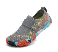 Barefoot Bambino Bambina Antiscivolo Scarpe Multisport Per Spiaggia/Running/Allenamento/Corsa/Trekking/Palestra/Scoglio/Immersione Taglia 28 36, gris, 29.5 EU