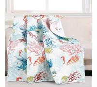Barefoot Bungalow Greenland Home Fashions Sarasota Manta, Multicolor, 50" x 60"