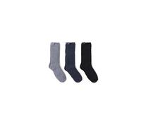 Barefoot Dreams CozyChic - Juego de 3 pares de calcetines para mujer, Negro multi, talla única