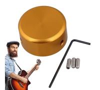 Barefoot Pedal Buttons - Effect Pedal Pad Cover,Aluminum Alloy Footswitch Toppers with Wrench - Guitar Knobs Protective Cover, Knobs Tool Kits with 3 Screws for Enhanced Grip, Easy Tuning