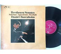 Barenboim, Daniel - Barenboim, Daniel Beethoven's Sonatas Moonlight Pathetique & Appassionata LP HMV HQS1076 EX/EX 1970s