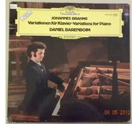 Barenboim - Johannes Brahms. Variationen für Klavier. Barenboim. Deutsche Grammophon. Vinyl LP