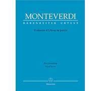 BARENREITER MONTEVERDI, CLAUDIO - IL RITORNO D'ULISSE IN PATRIA - VOIX SOLO, VIOLON, ALTO, BASSE CONTINUE Partition classique Vocale - chorale Choeur et ensemble vocal