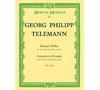 BARENREITER TELEMANN G.P. - KONZERT D-DUR TWV 40:202-4 VIOLINE Klassische Noten Violine