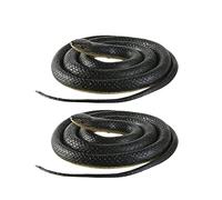 barenx 2 juguetes de serpiente de goma de 120 cm, suaves, realistas, para decoración del día de los tontos de abril
