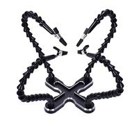 barenx Mini estación de soldadura de tercera mano flexible de metal con 4 brazos y base de acero