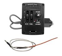 barenx Preamplificador piezoeléctrico de 2 bandas, ukelele, guitarra, ukelele, accesorios UK-3000T, negro, 68 cm