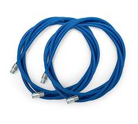 BARETTO | Extensión de Limpieza Estufa de pellets | Longitud 6 m (2x3 m) Acero Revestido Azul Flexible | Accesorio para cepillos deshollinadores de Chimenea