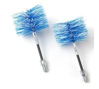 BARETTO Flex | 2 cepillos deshollinadores para la Limpieza de Estufas de pellets | Conducto de Humos Ø 80 mm | Articulación para Curvas | Conector M12 | 2 uds.