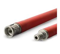 BARETTO Varillas para Limpieza de Chimeneas - 1 Metro de Longitud, Curva hasta 45°, Compatible con el Kit de Limpieza Baretto (Juego de 6 Varillas)