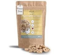 BARFAWAY Corazones de pollo liofilizados para perros y gatos, sin cereales, sin azúcar, 100% natural, sin aditivos, fabricación alemana, 250 g