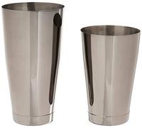 Barfly M37009BK Cocktail Shaker/Tin Set, Stainless Steel, Black, 8.7 x 8.7 x 16.9 cm