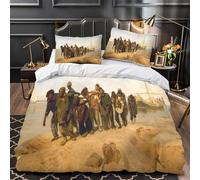 Barge Haulers on The Volga Impresión 3D DigitalRepin Funda De Edredón Funda Nórdica Familiar Y Niños Y Funda De Almohada Juego De Cama Microfibra con Cremallera 3 Piezas Super King（260x220cm）