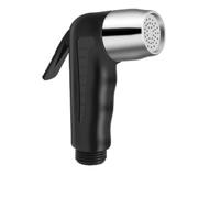 Bargin - Pulverizador de bidé de tela, rociador de pañales para baño, bidé de mano, inodoro, grifo de acero inoxidable, grifo de limpieza de inodoro, color negro (plástico negro)