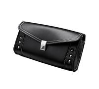 Barhbt Bolsa De Equipaje para Moto Bolsa De Viaje Impermeable De PU para Parabrisas De Motocicleta De 10" para Road, King, Glide, Softail Y Touring