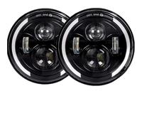 Barhbt Faros Delanteros Para Land Para Rover Para Defender Para Lada Para Niva 4X4 Conjunto Faros Redondos(Style a)
