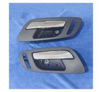 Barhbt Manijas Interiores Puertas Coche Para Chevy Para GMC Para Avalanche 2007-2014 Manija Interior Puerta Derecha Izquierda Cromo Ébano Negro Manilla Interior Compatible(Front LH and RH 2pcs)
