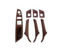 Barhbt Manijas Interiores Puertas Coche Tirador Puerta 7 Piezas Para BMW Serie 5 F10 F18 523 525 528 LHD RHD 6 Colores Beige Negro Moka Manilla Interior Compatible(LHD Red)