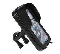 Barhbt Soportes para Moto Bolsa para Teléfono De Bicicleta Giratoria 360° Impermeable Manillar Motocicleta con Pantalla Táctil Soporte Manillar Moto(B Fixed The Screws)