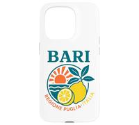 Bari Regione Puglia Italia Limón Vintage Italia Verano Carcasa para iPhone 15 Pro