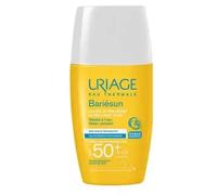 Uriage Bariésun Fluido Solar Ultra Ligero SPF50+ con Vitamina E - Protección Muy Alta UVA/UVB y Luz Azul - Tamaño de Bolsillo - Acabado Invisible - No comedogénico - Ultra Resistente al Agua