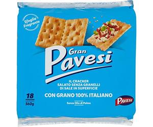 Barilla 3x Gran Pavesi Crackers 560g No Salt!