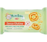 Mulino Bianco Fiori di miele senza glutine Shortbread - Galletas con miel, sin gluten, sin gluten, 250 g + Polpa italiana gourmet 400 g
