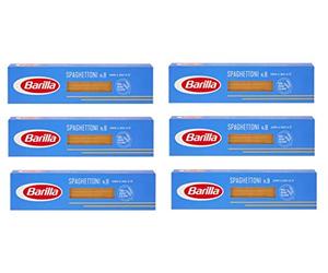 Barilla 6X Vermicelli (Spaghetti) No. 8 Italian Pasta 500g