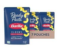 BARILLA Pasta, codo, 200 ml, bolsa (7 unidades), sin OGM, sin conservantes, perfecta para microondas en 60 segundos, ideal para comidas rápidas de pasta