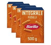 Barilla Pasta Corta, Fusilli Integral, 500g (Paquete de 4)