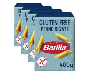 Barilla pasta sin gluten penne rigate 400g (Paquete de 4)