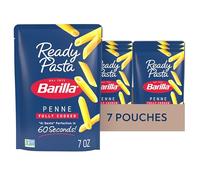 BARILLA Pasta terminada, Penne, 200 ml, bolsa (7 unidades), sin OGM, sin conservantes, perfecta pasta para microondas lista en 60 segundos, ideal para comidas rápidas de pasta